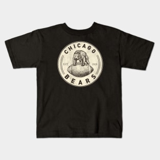 Vintage Chicago Bears 4 by Buck Tee Kids T-Shirt